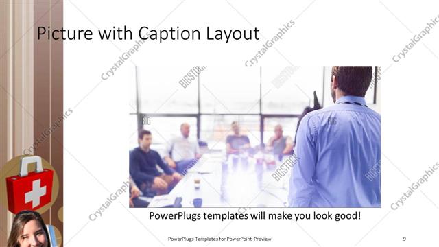 Picture with Caption presentation slide layout
