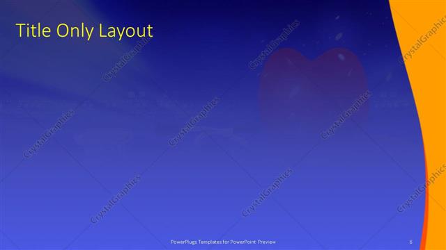 Title Only presentation slide layout