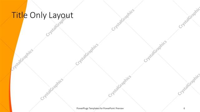 Title Only presentation slide layout