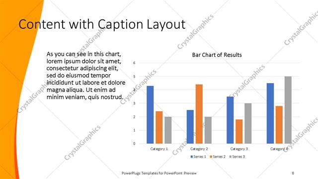 Content with Caption presentation slide layout