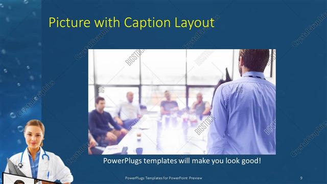 Picture with Caption presentation slide layout