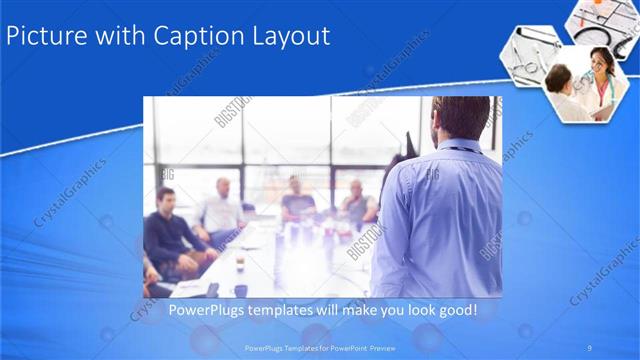 Picture with Caption presentation slide layout