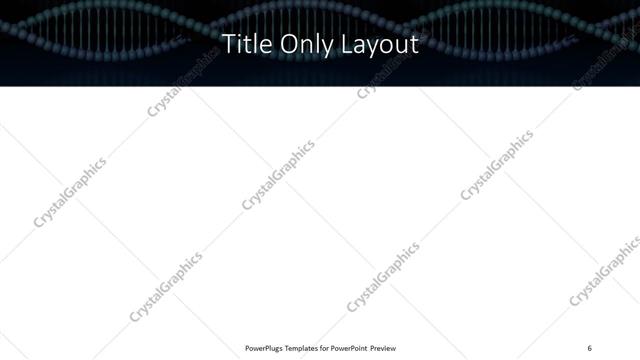 Title Only presentation slide layout