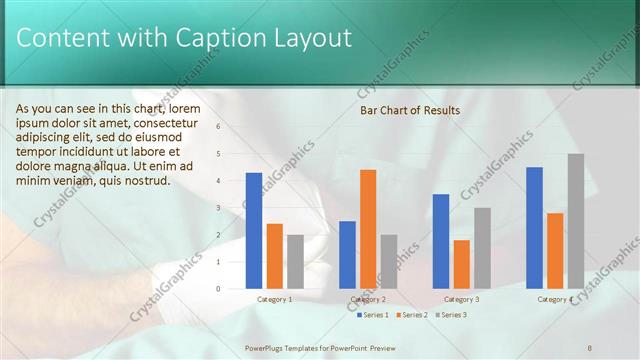 Content with Caption presentation slide layout