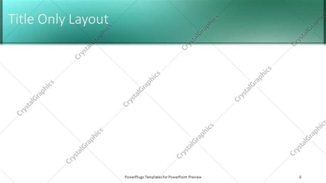 Title Only presentation slide layout