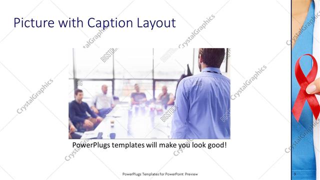 Picture with Caption presentation slide layout