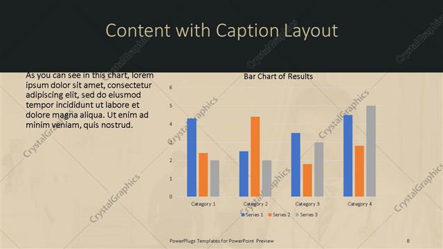 Content with Caption presentation slide layout