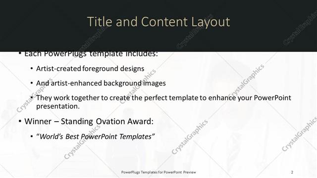 Title and Content presentation slide layout