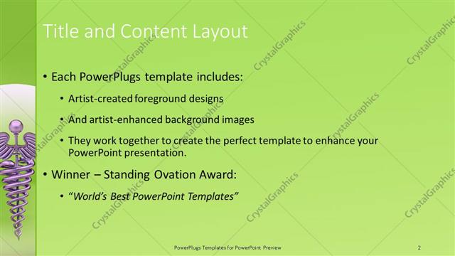 Title and Content presentation slide layout