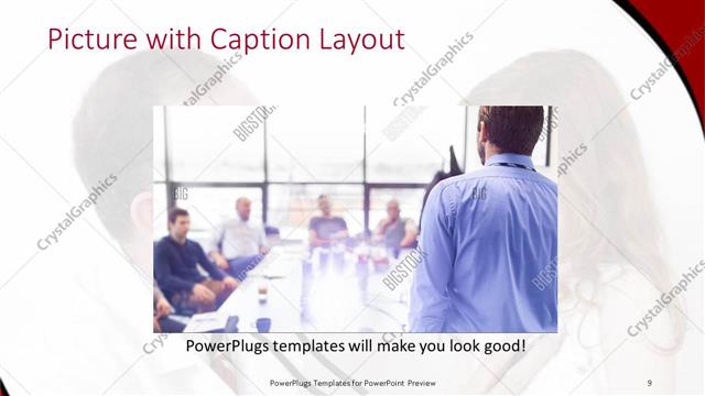 Picture with Caption presentation slide layout