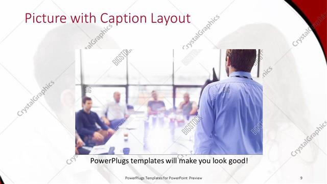 Picture with Caption presentation slide layout