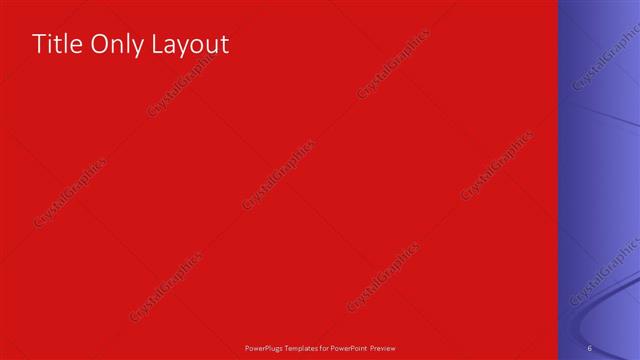 Title Only presentation slide layout