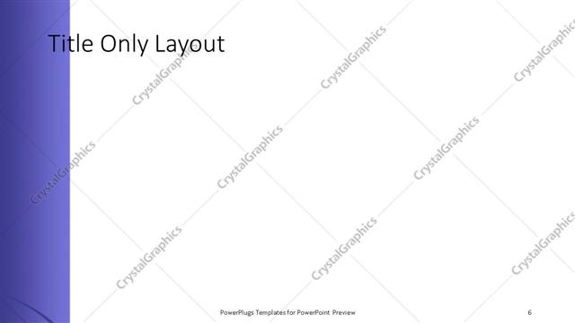 Title Only presentation slide layout