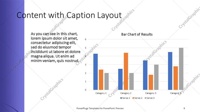 Content with Caption presentation slide layout