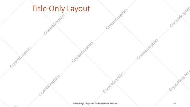 Title Only presentation slide layout