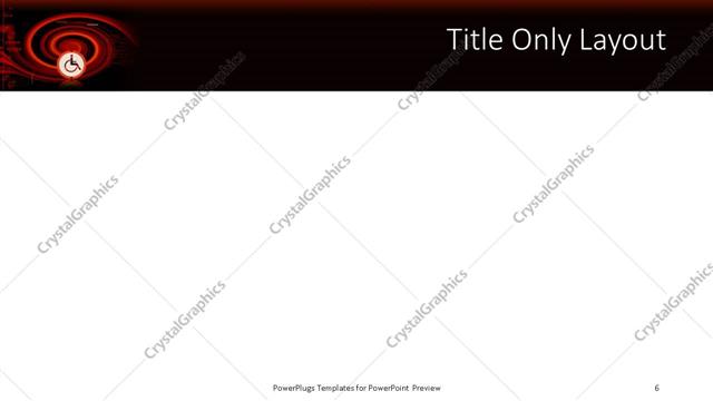 Title Only presentation slide layout