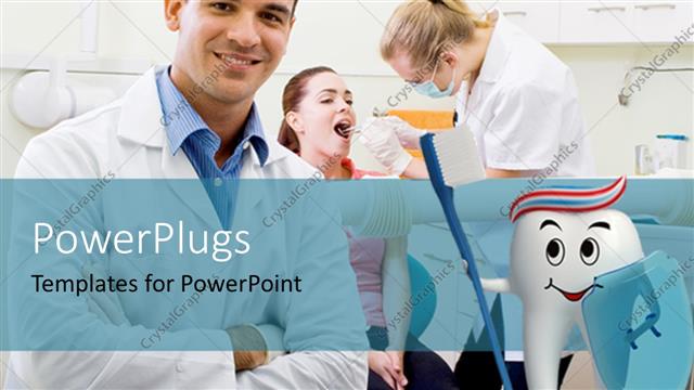  Presentation with dental examination - Medical personnel's performing dental examination on patient in dental clinic