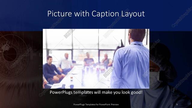 Picture with Caption presentation slide layout