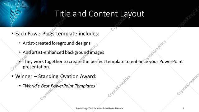 Title and Content presentation slide layout