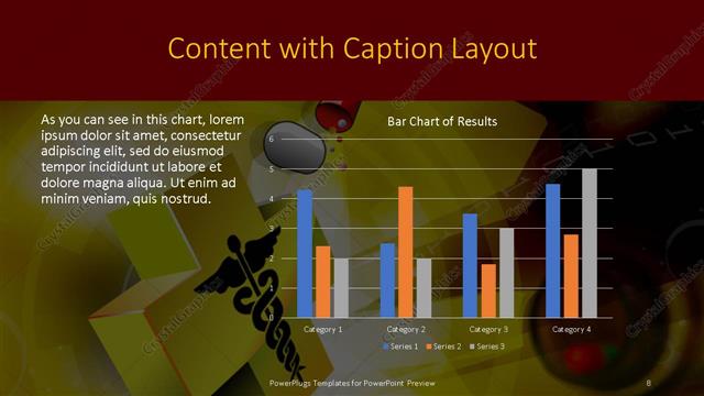 Content with Caption presentation slide layout