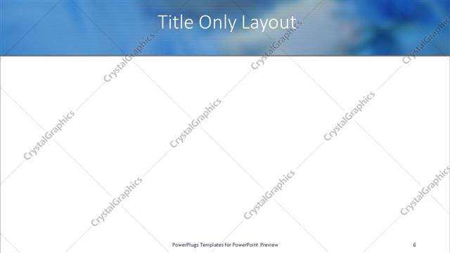 Title Only presentation slide layout
