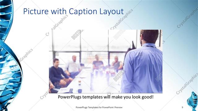 Picture with Caption presentation slide layout