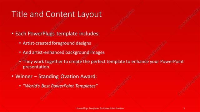 Title and Content presentation slide layout