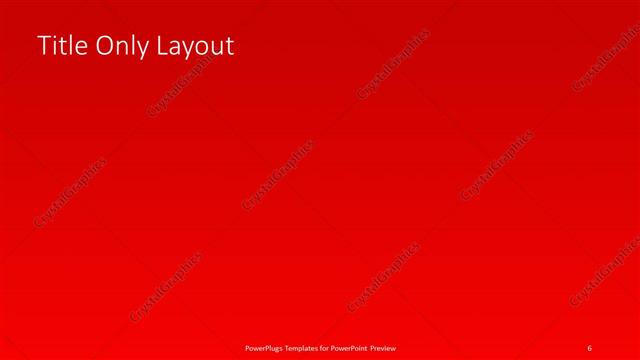 Title Only presentation slide layout