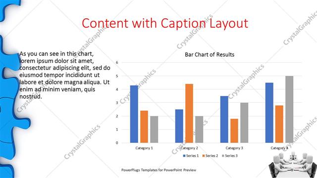 Content with Caption presentation slide layout
