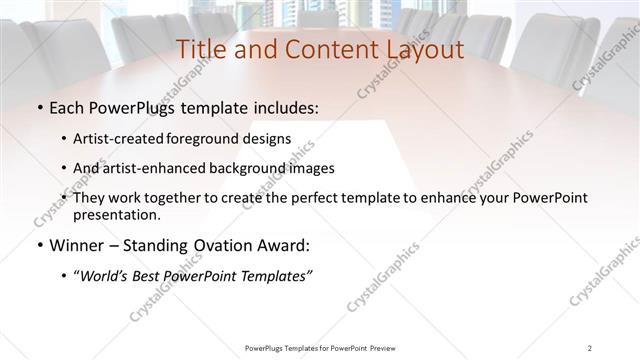 Title and Content presentation slide layout