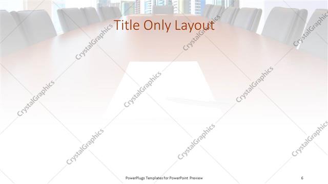 Title Only presentation slide layout