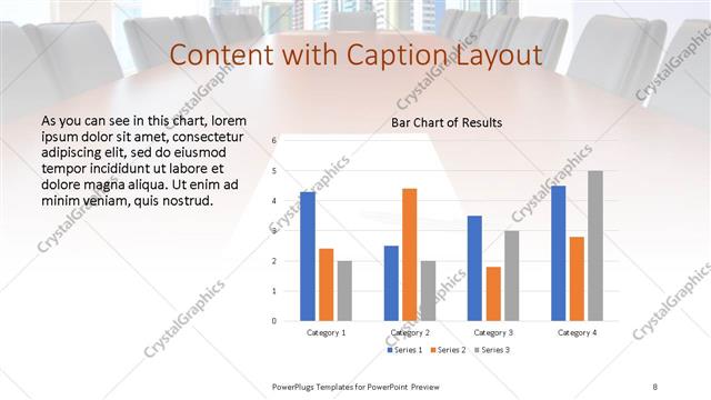 Content with Caption presentation slide layout