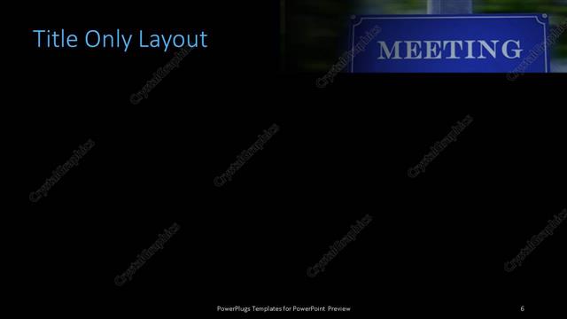 Title Only presentation slide layout