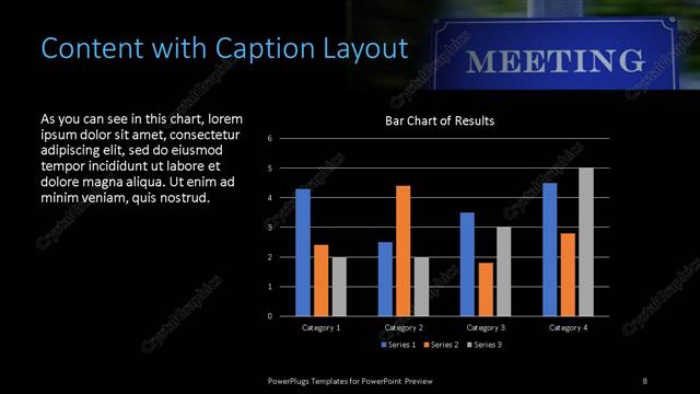 Content with Caption presentation slide layout