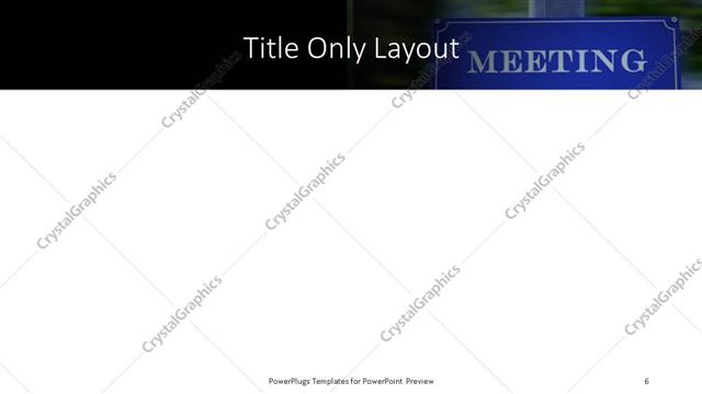 Title Only presentation slide layout