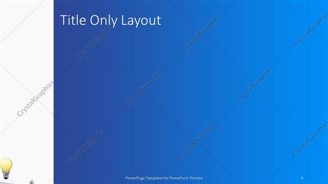 Title Only presentation slide layout