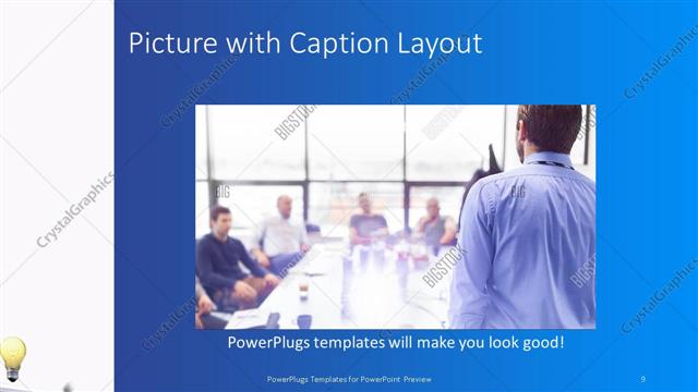 Picture with Caption presentation slide layout