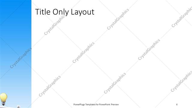 Title Only presentation slide layout