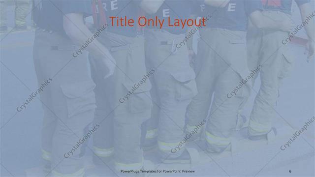 Title Only presentation slide layout