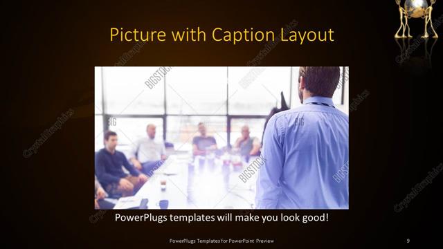 Picture with Caption presentation slide layout