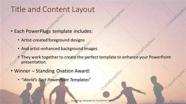 Title and Content presentation slide layout
