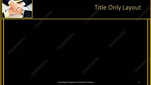 Title Only presentation slide layout