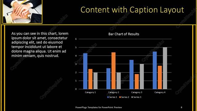 Content with Caption presentation slide layout
