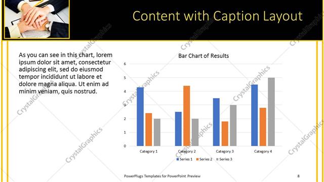Content with Caption presentation slide layout