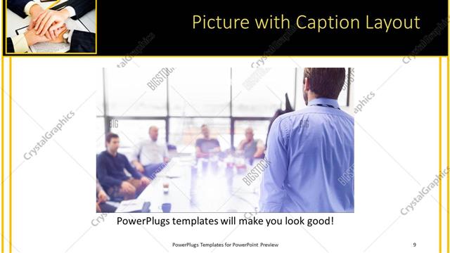 Picture with Caption presentation slide layout