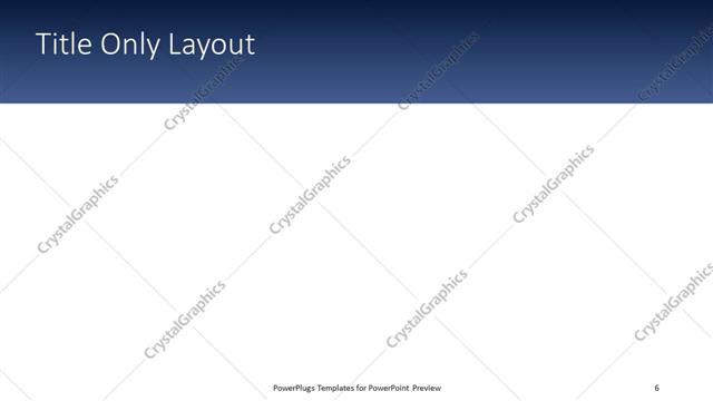 Title Only presentation slide layout