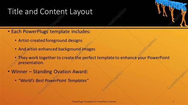 Title and Content presentation slide layout