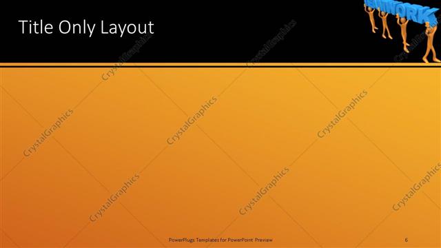 Title Only presentation slide layout