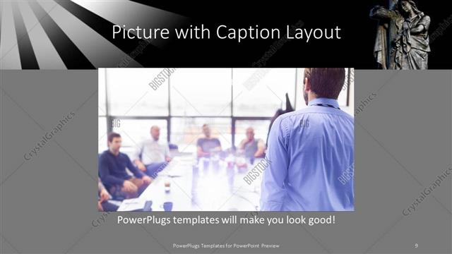 Picture with Caption presentation slide layout