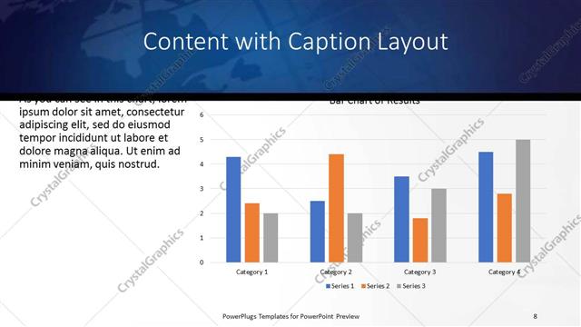 Content with Caption presentation slide layout